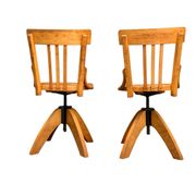 Pair of Baumann rotating screw chairs 1960