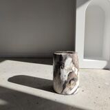 Side table in petrified wood