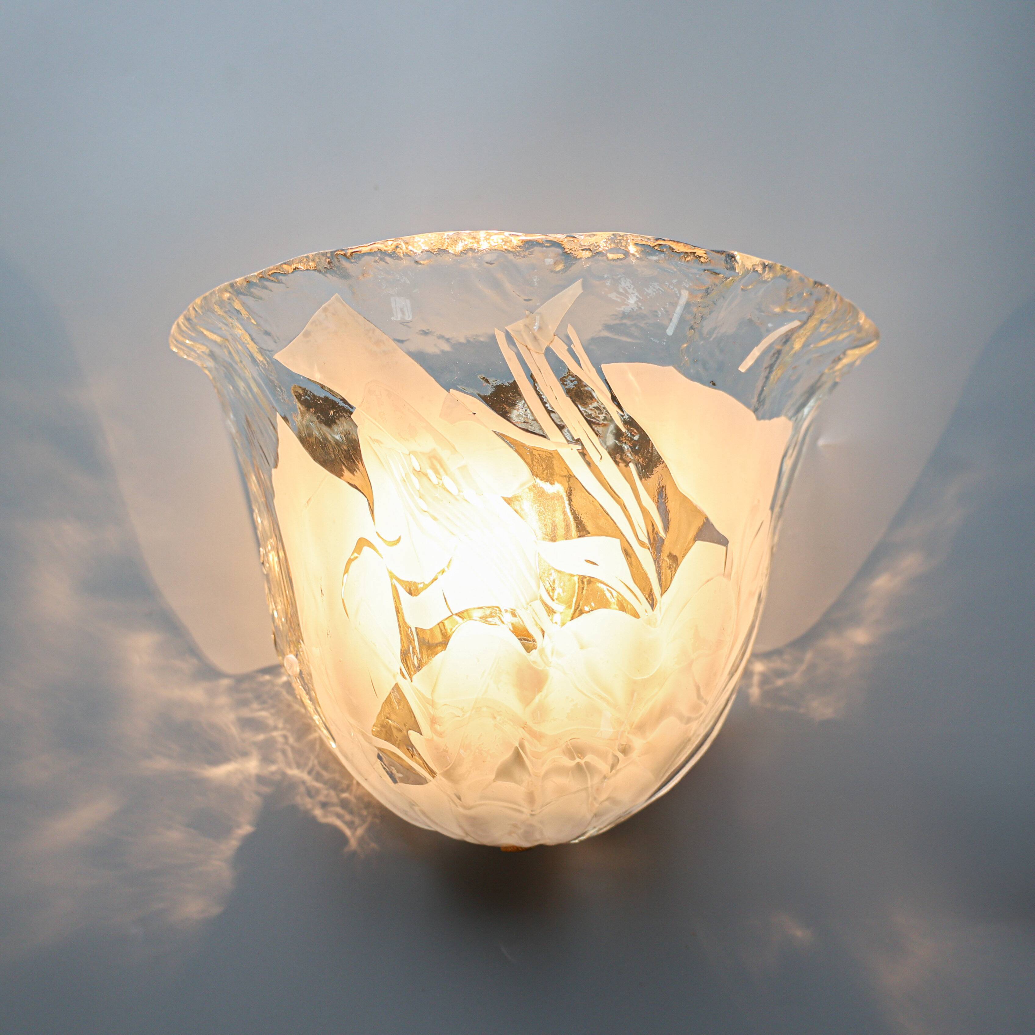 Vintage La Murrina shell shaped sconce, 1980s, Italy
