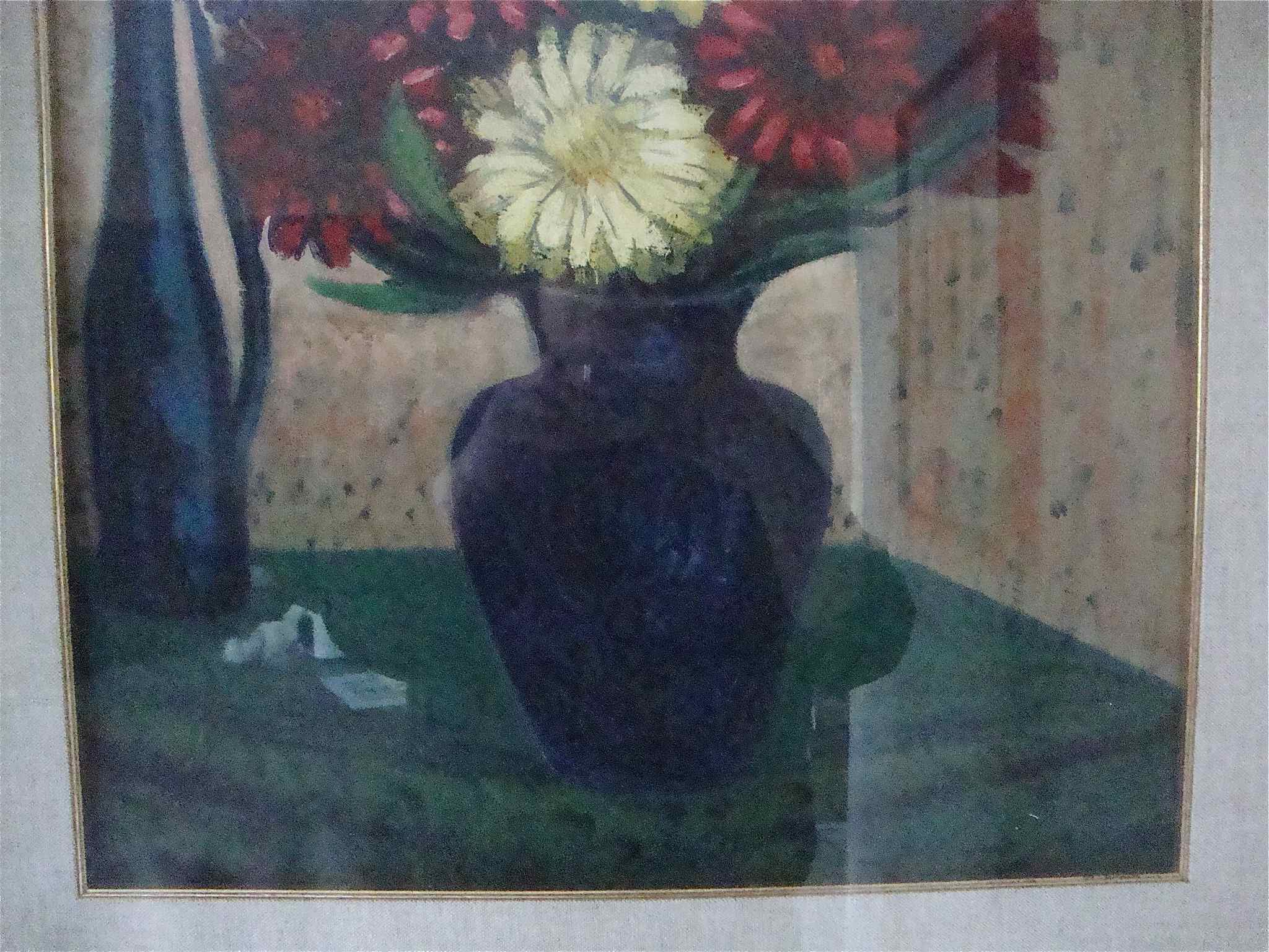 Old painting dahlias