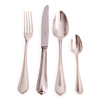 Christofle cutlery model spatours silver metal never served