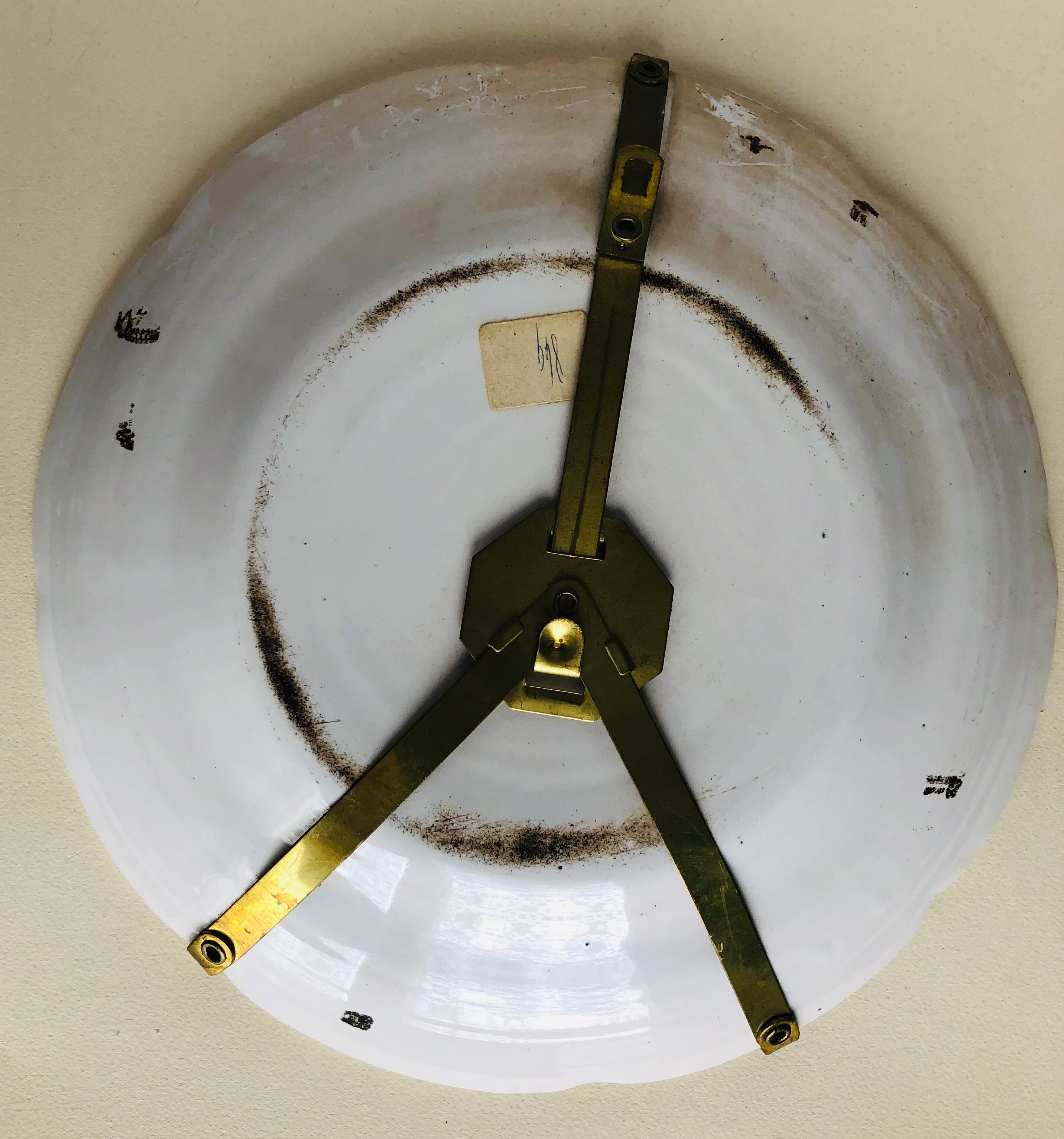 Old plate 18th floral decoration