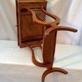 Marquetry dressing table with lyre-shaped feet original mirror dimension: h-72xl60pr35