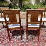 Suite of 6 mahogany chairs directoire