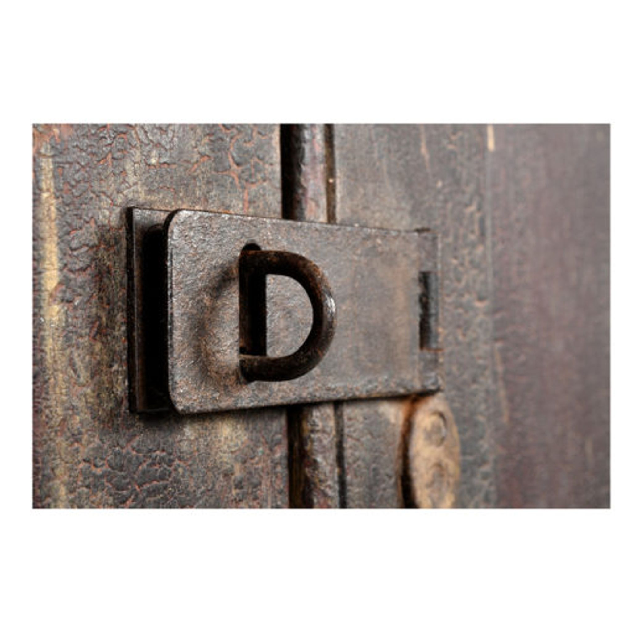 Postal sorting furniture in patinated wood