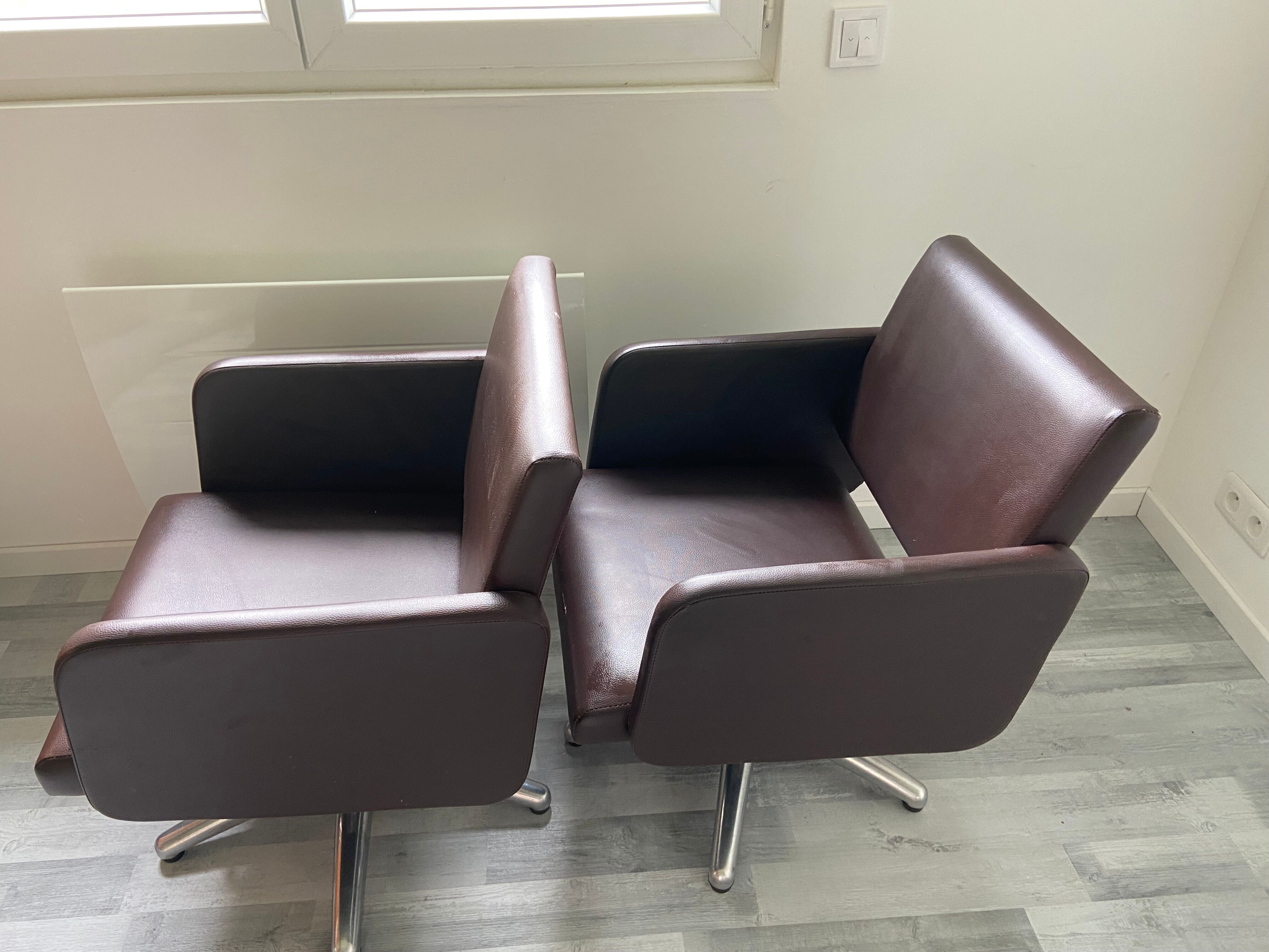 Pair of Hairdresser's Armchairs