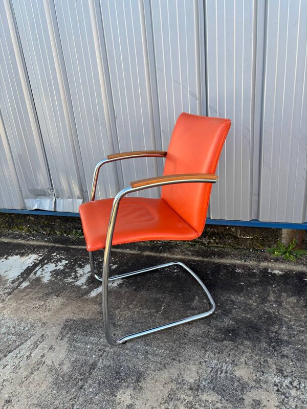 Série de 8 chaises design de Erik Munnikhof pour Leolux en chrome