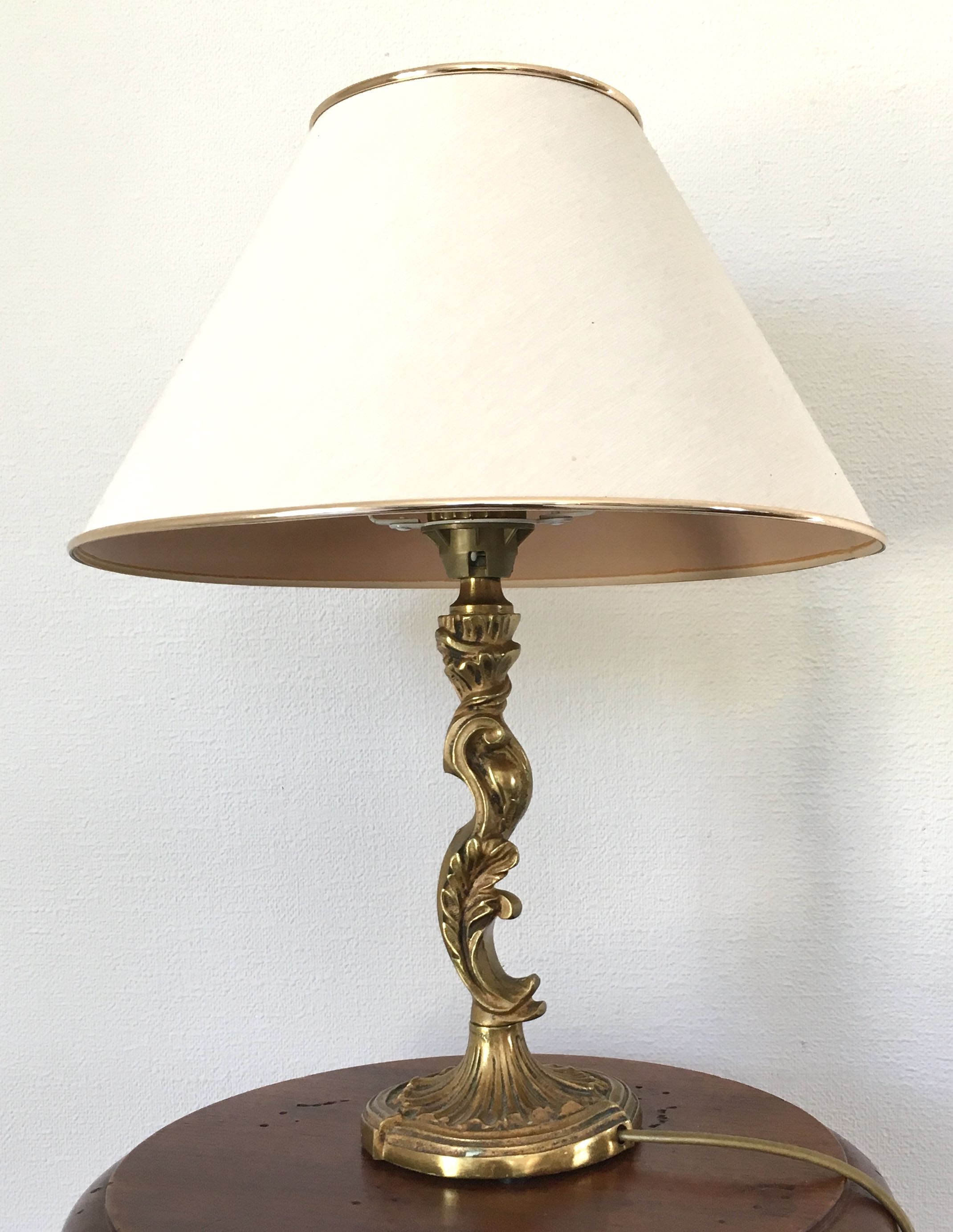 Brass table or bedside lamp
