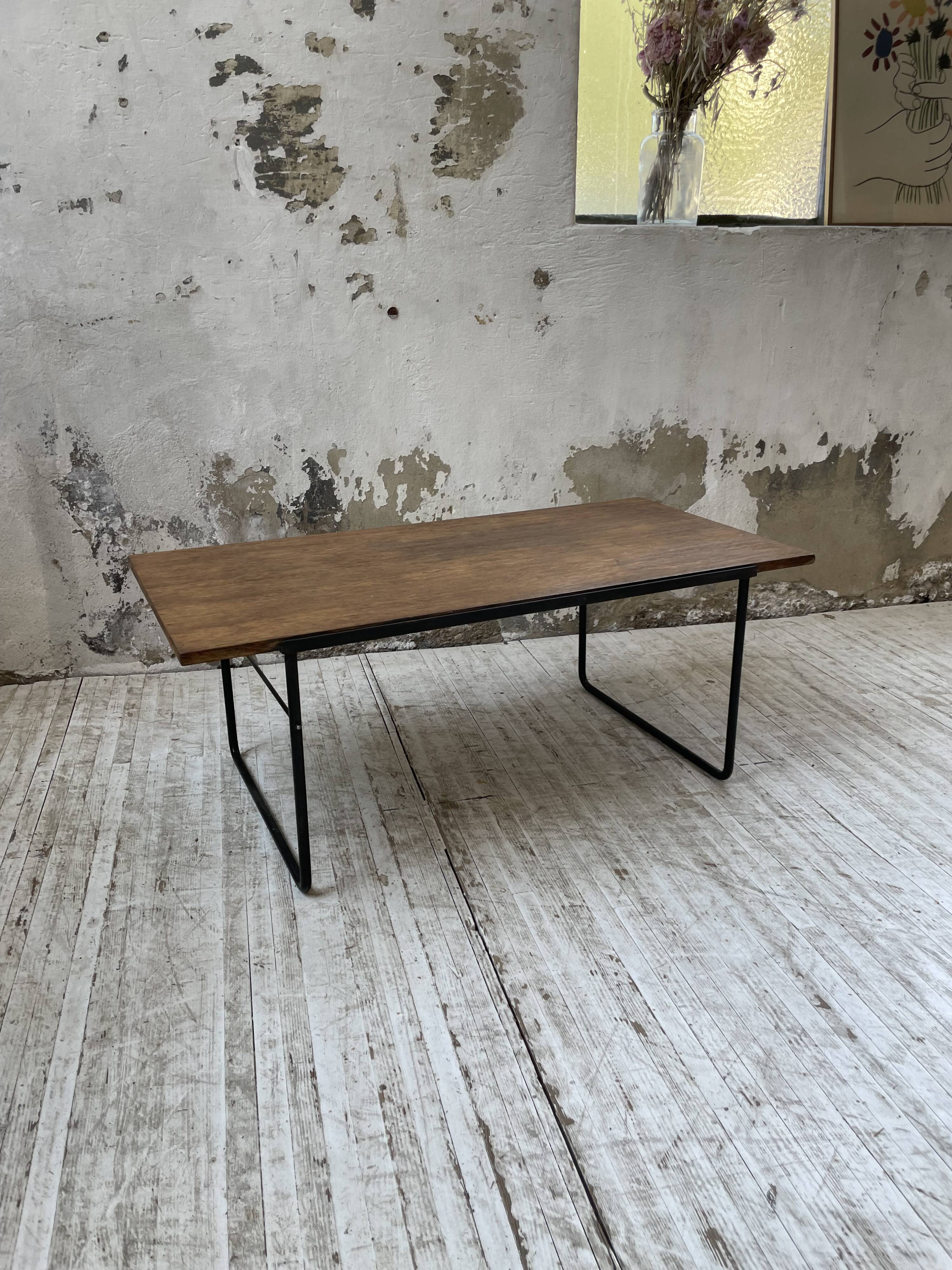 50s modernist oak coffee table