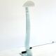 Vintage design floor lamp by Sothis with glass base and white glass shade