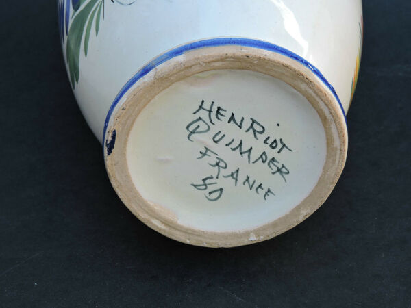 Vase Henriot Quimper France