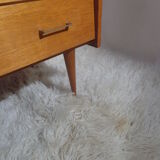 60s light wood chest of drawers