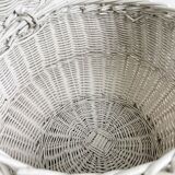 Round laundry basket shabby 80s