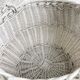 Corbeille à linge ronde shabby années 80