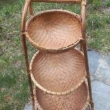 Rattan shelf