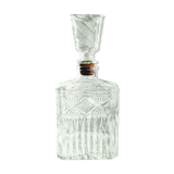 Carafe rectangulaire en verre bouchon verre et liège