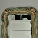 Antique mirror with roses