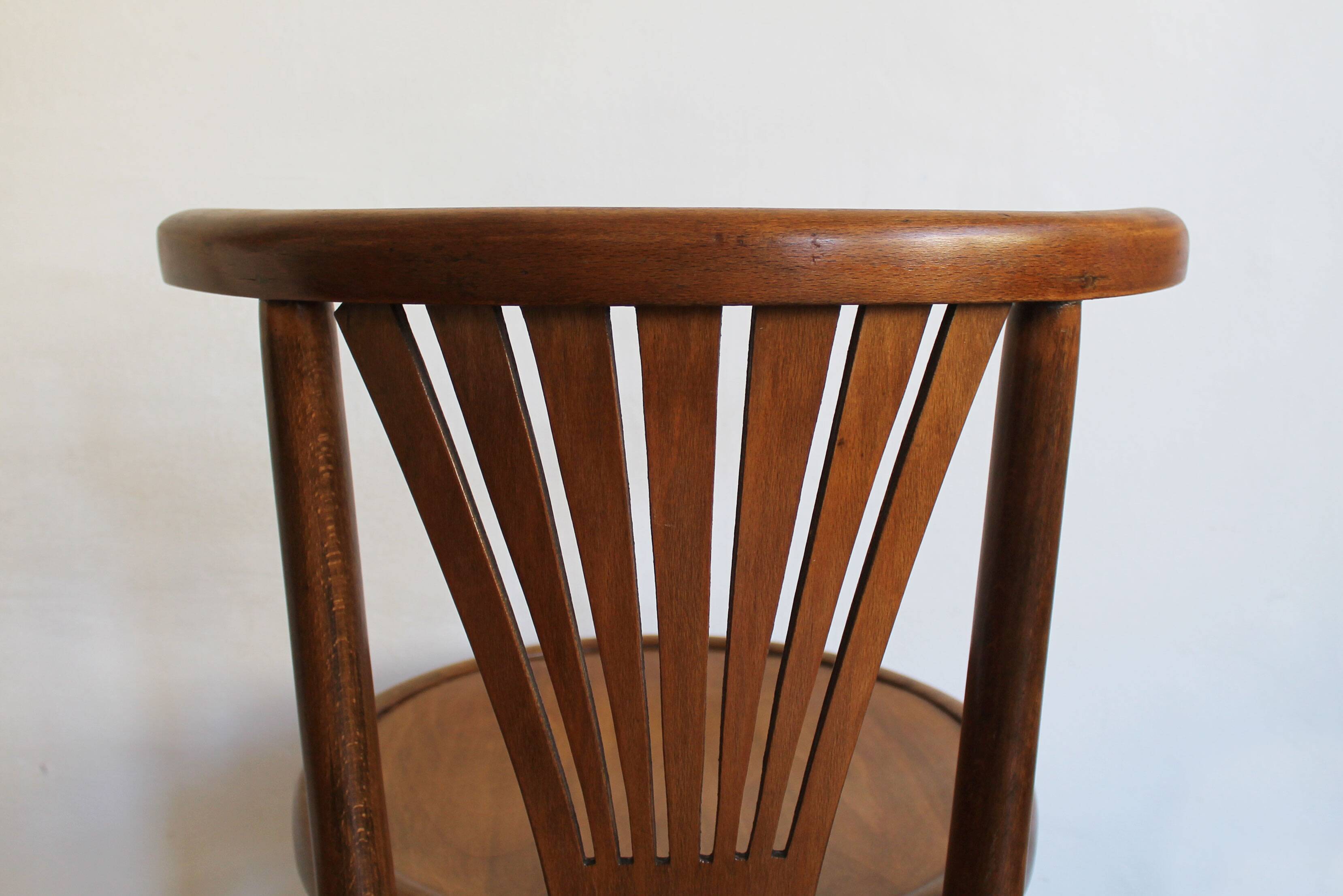 Pair of 1920's dining chairs by Ungvar