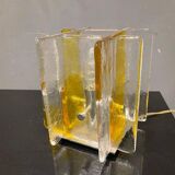Geometric Murano Glass Table Lamps by A.V Mazzega, 1970s, Set of 2