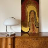 Space Age Wall Tapestry | Italian Mid-Century Fabric Art 1970s