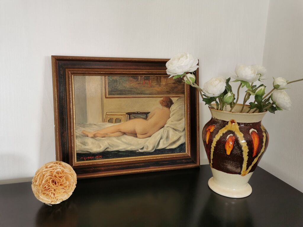 Tableau de nue signé Piquard 1979