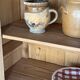 Restored solid oak bonnetière wardrobe