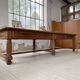 Solid walnut farmhouse castle table 1900 XXL