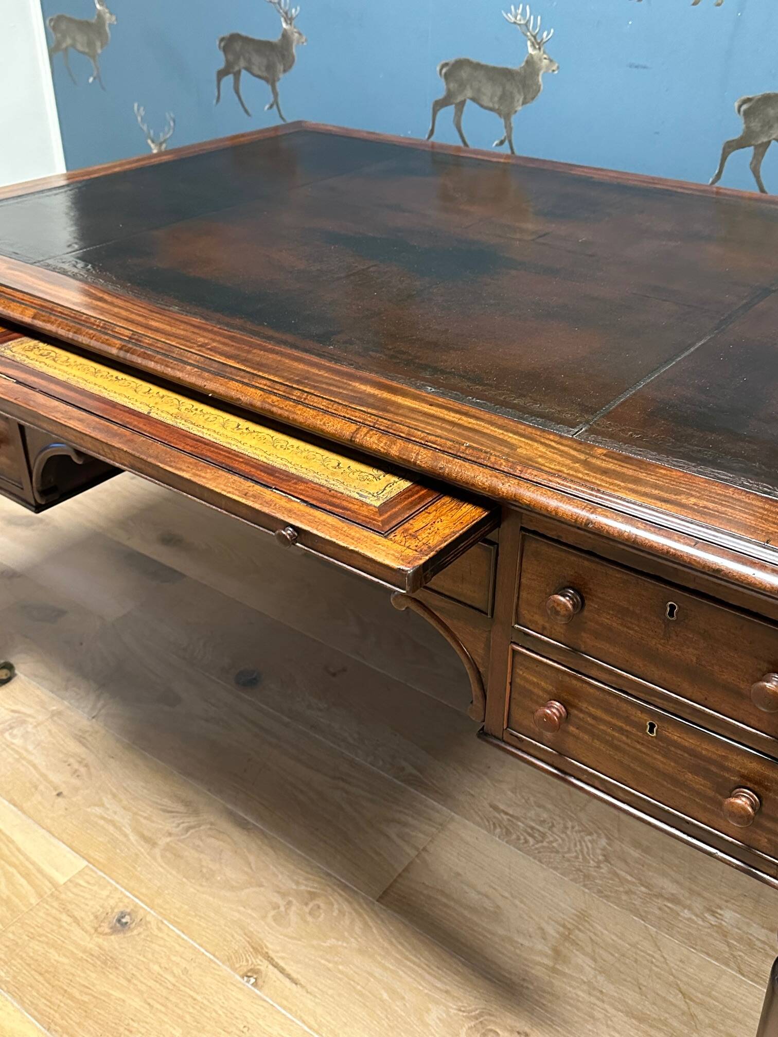 Antique mahogany William IV writing desk