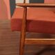 Fauteuil lounge et repose-pieds Vintage Terracota Boucle