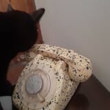 Vintage phone terrazzo effect 1963