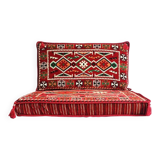 Red Bohemian Majlis Sofa