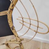 Rattan plant stand
