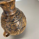 Fat lava pottery "maya tiki" vase by jasba ceramics, germany, 1970s