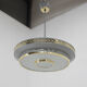 Space Age Metal Pendant by LUDIB Bratislava, Czechoslovakia, 1960's