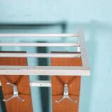 Vintage hardwood coat rack, minimalist mid-century coat rack.