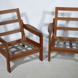 Ensemble de fauteuils design danois, teck, milieu du siècle, design Scandi, années 1970