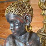 Nubian torch floor lamp