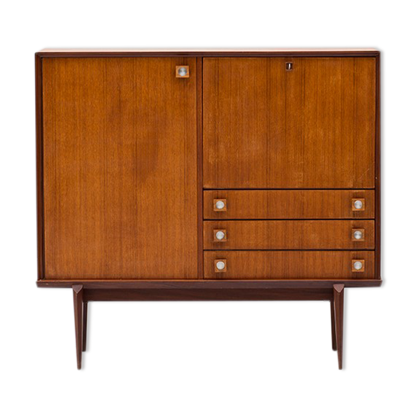 Cabinet de bar par Oswald Vermaercke pour V-form, Belgique, années 1960