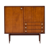 Cabinet de bar par Oswald Vermaercke pour V-form, Belgique, années 1960