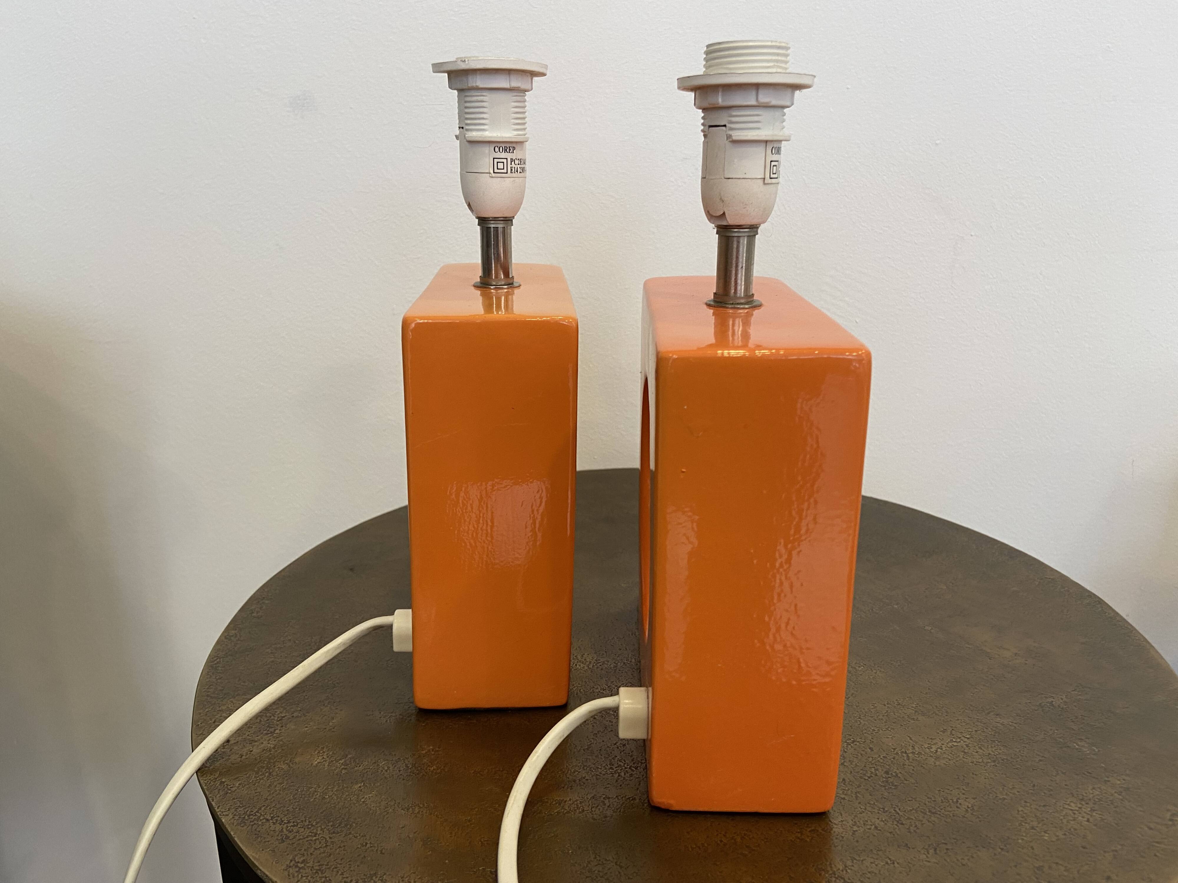 Paire de pied de lampes