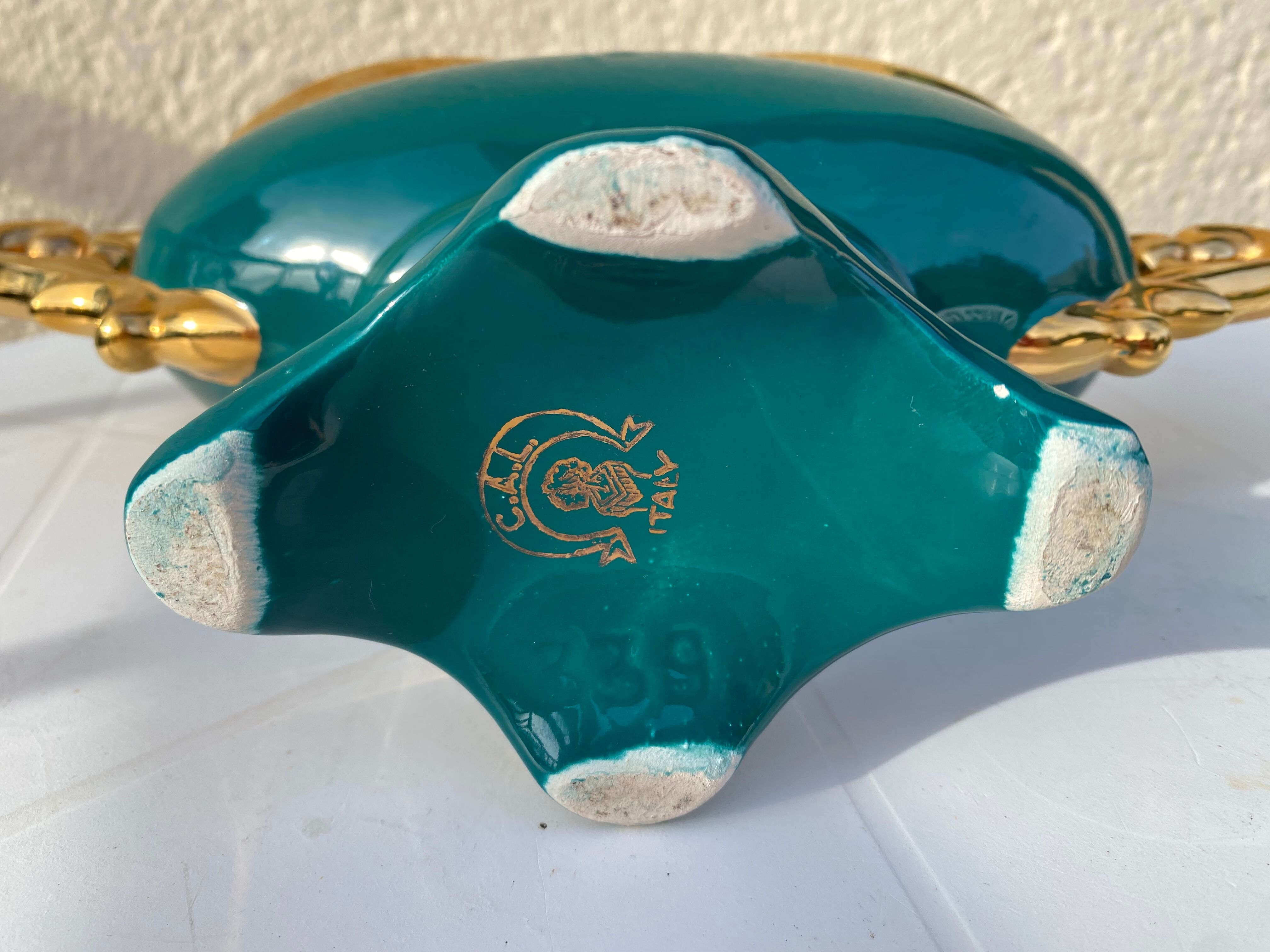 Vintage porcelain rose planter vase