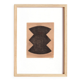 Peinture abstraite sur papier signée eawy