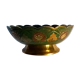 Empty enamelled brass pocket with several Asian style colors