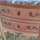 Commode ancienne marqueterie style louis xvi plateau marbre