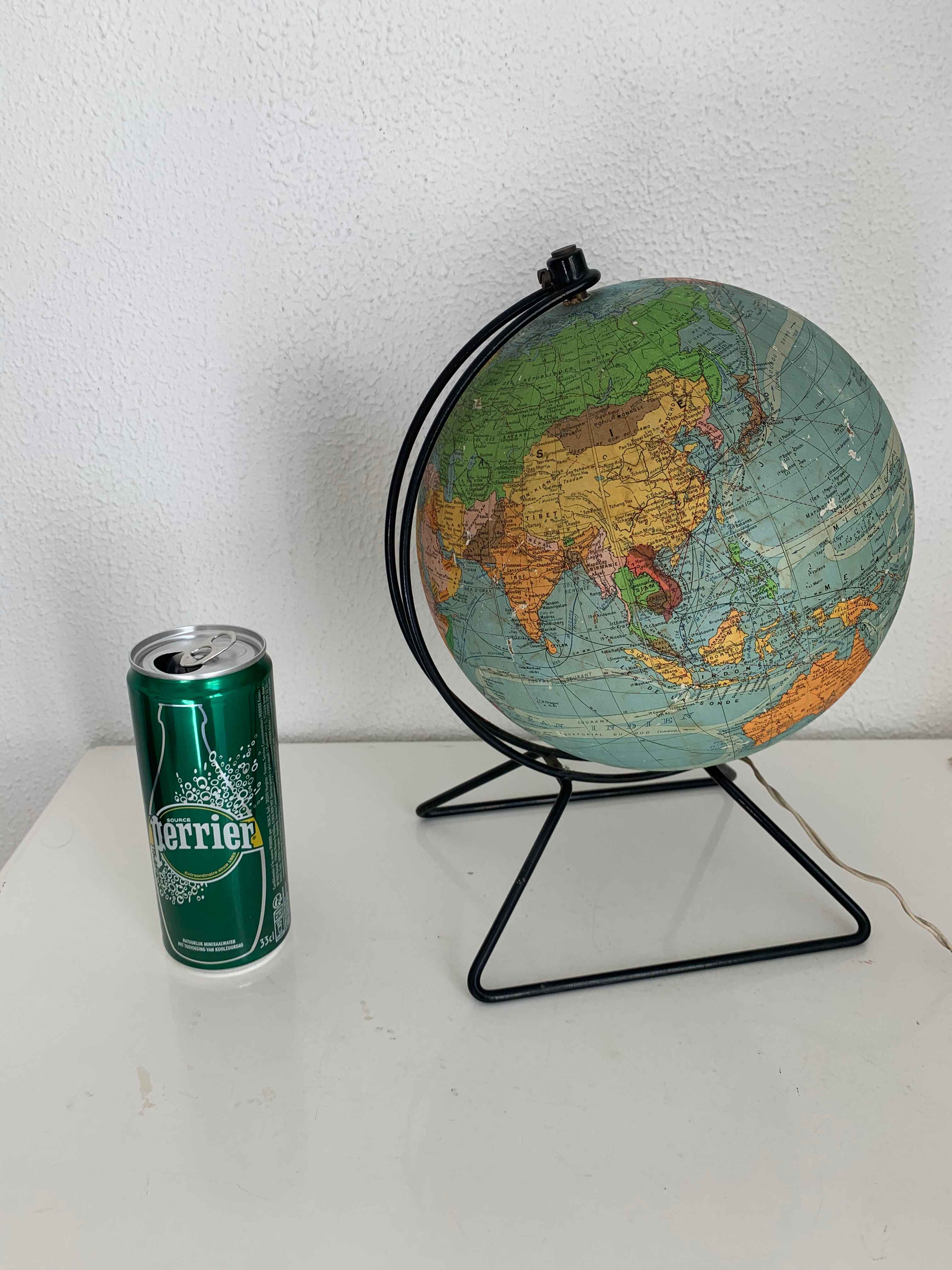 Vintage Globe 1960 Perrina glass - 30 cm