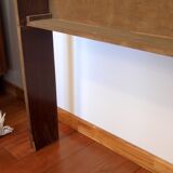 Cozy walnut bramble headboard for bed 140 x 190, from 1950