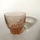 Set de 6 verres à eau rose art déco