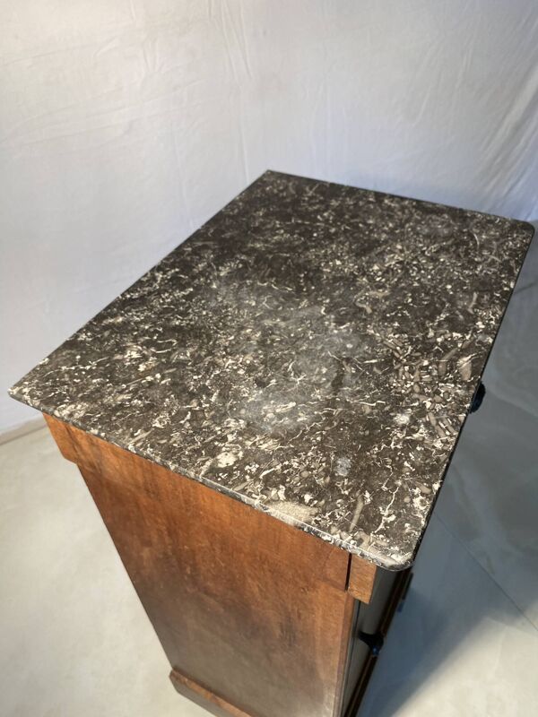 Table de chevet vintage dessus marbre