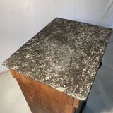 Vintage bedside table with marble top