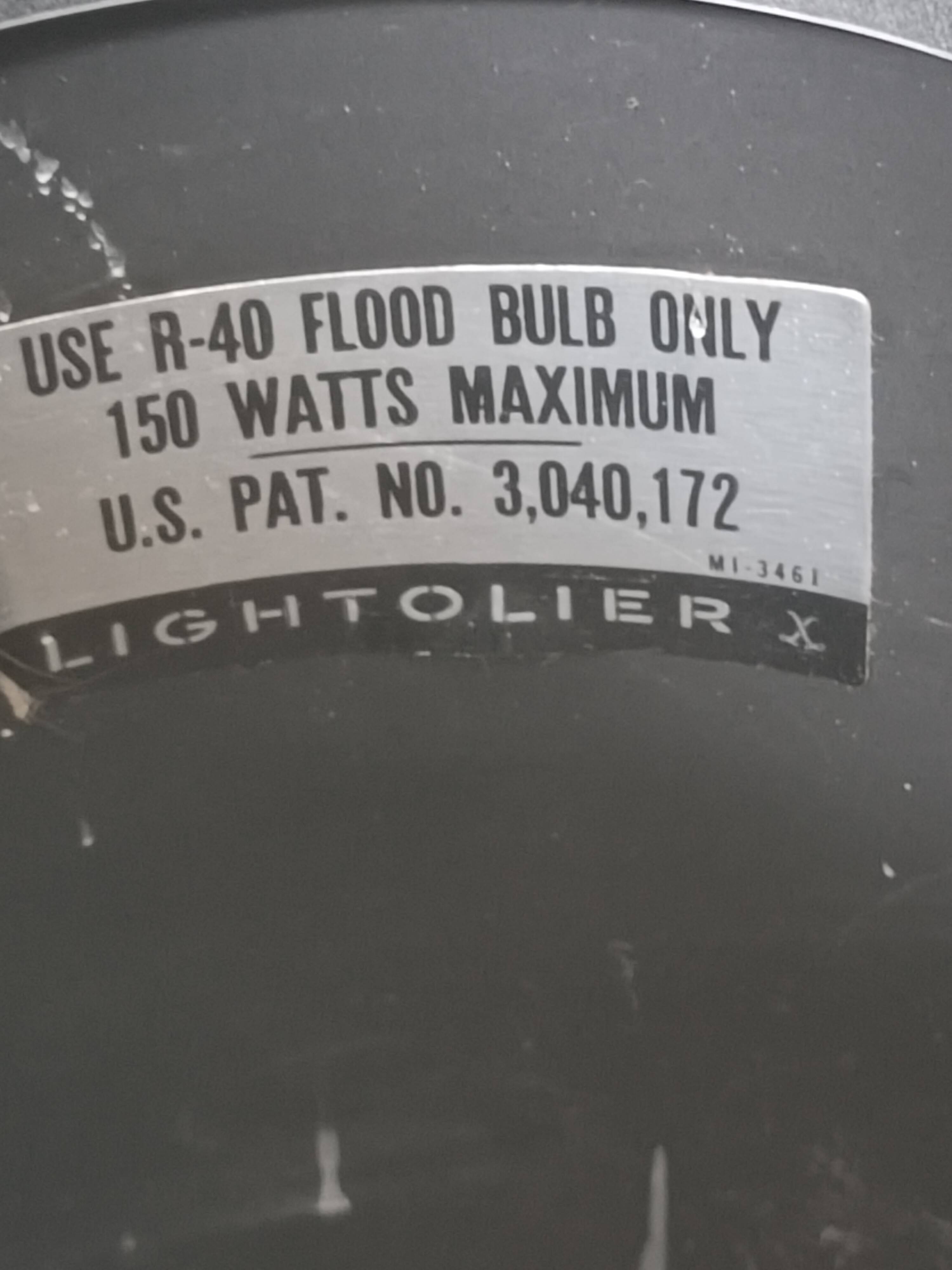 Minimalist lamp by G. Thurston for Lightolier USA 1960s